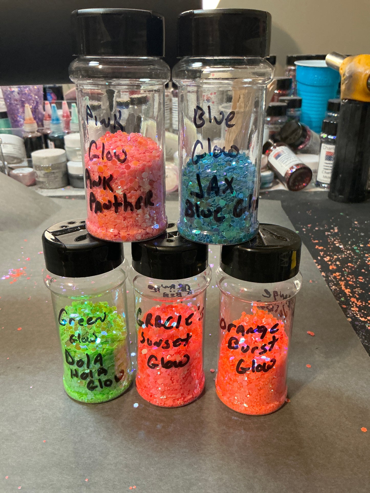 New glow Glitter