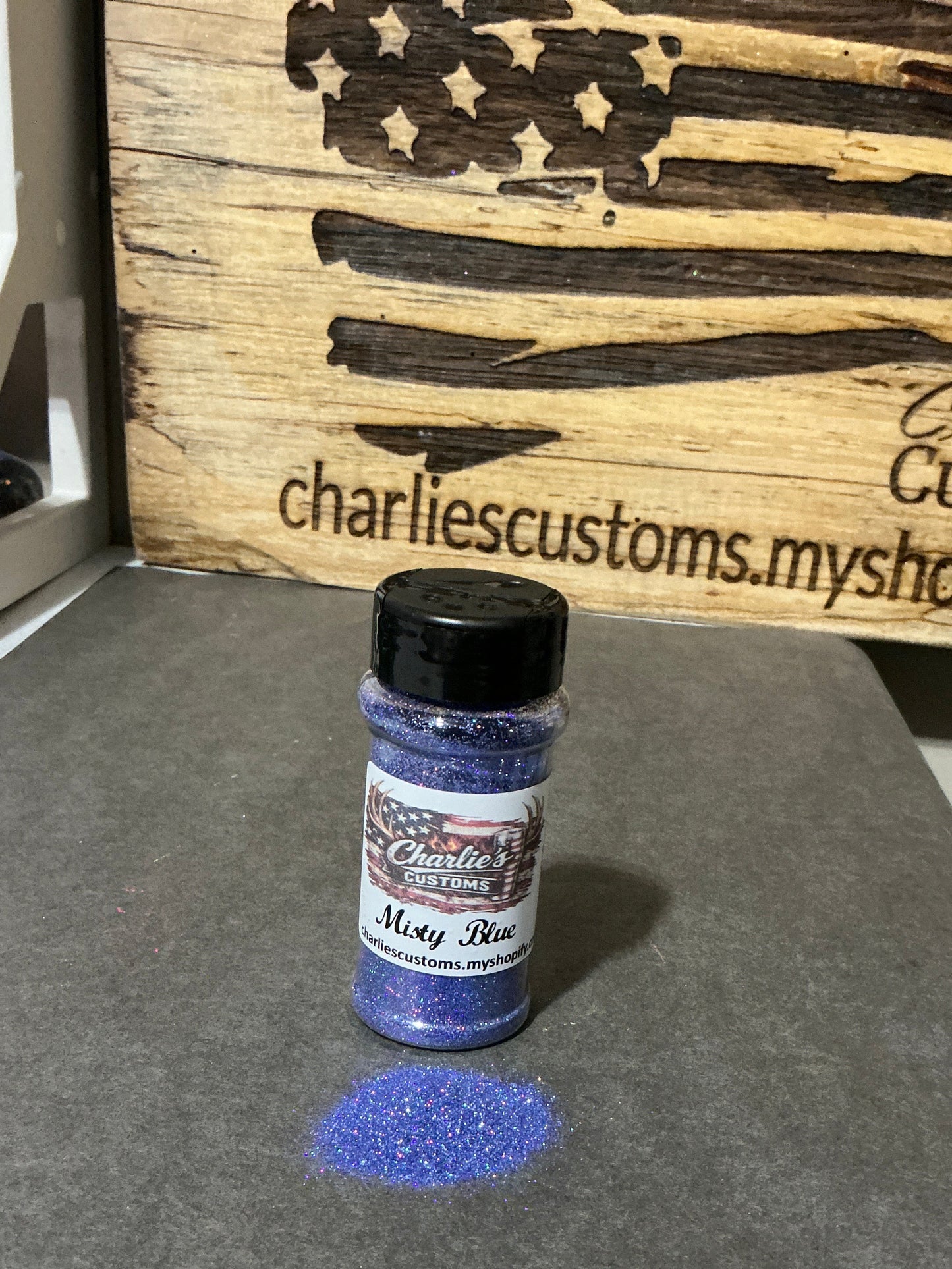 Misty Blue Fine Holographic