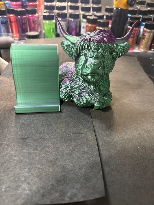 Highland Cow Phone Holder