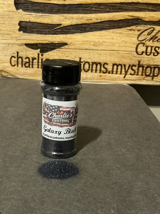 Galaxy Black Fine Holographic