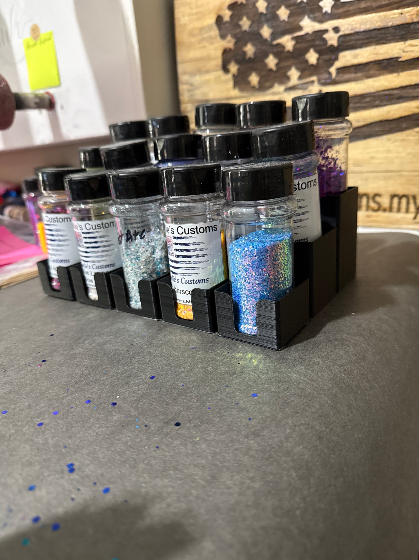 3 tear Glitter Organizer
