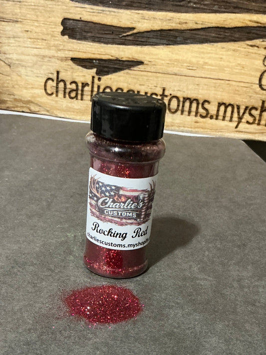 Rocking Red Fine Holographic