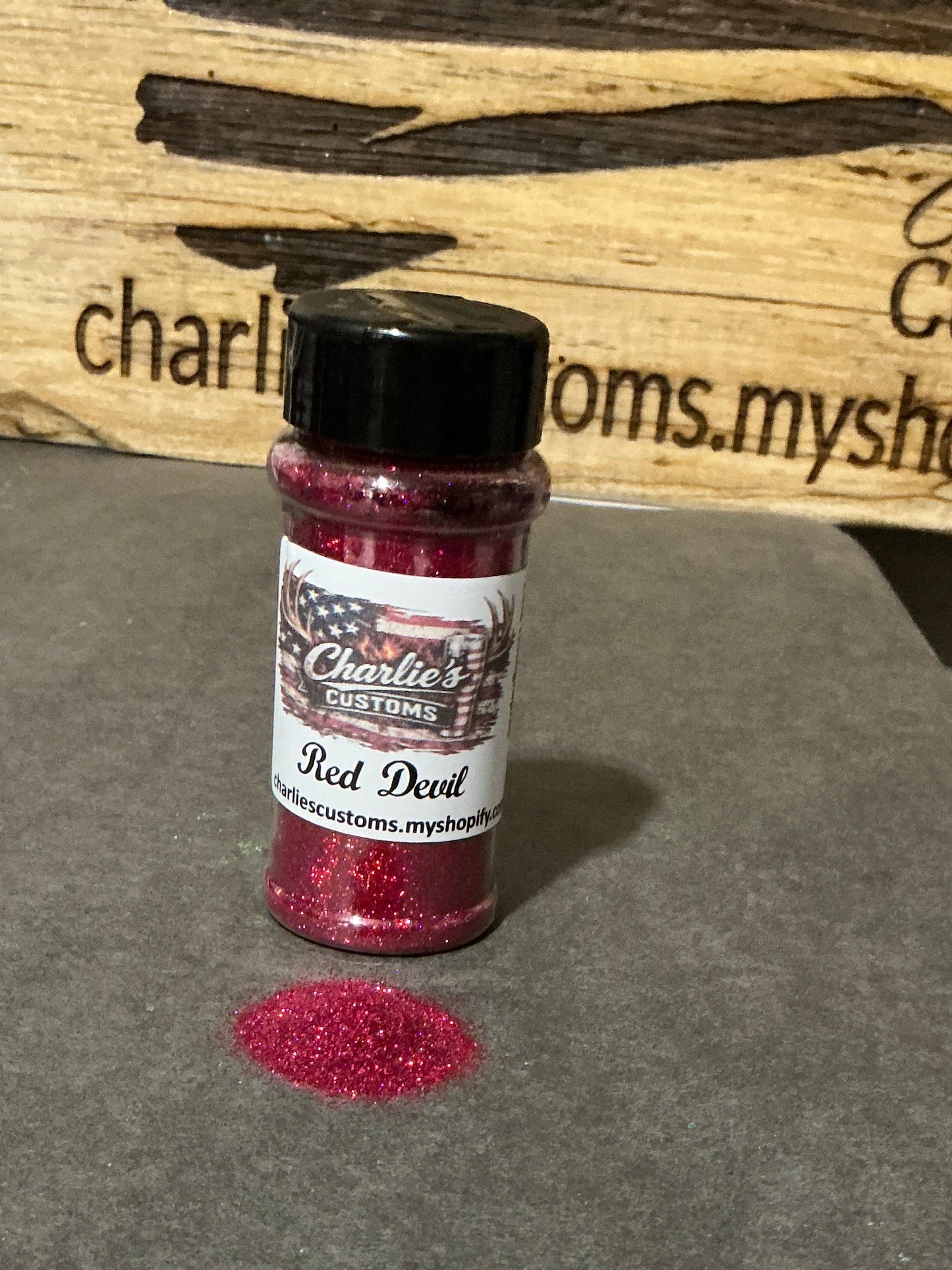 Red Devil Fine Holographic